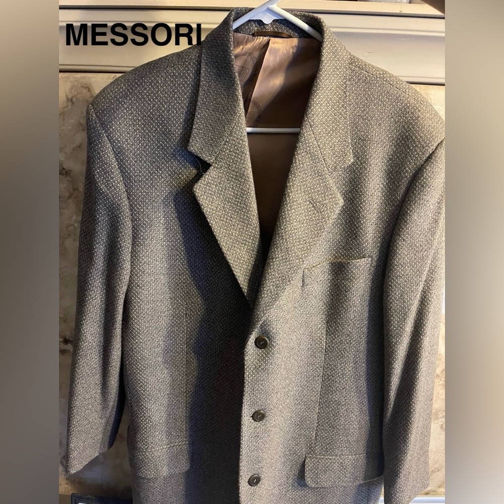 MESSORI Blazer Jacket Gray 44